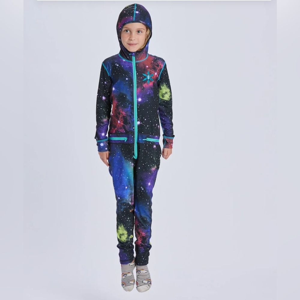 Airblaster Galaxy Print Zip-Up Ninja Suit Youth L (10-12)